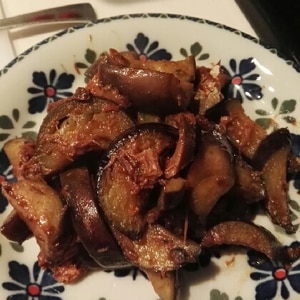 おつまみに！茄子とサバ缶の煮物